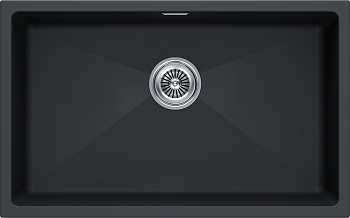 Кухонная мойка Paulmark LUMI 74UNI LU74-AN 75х45 цвет черный